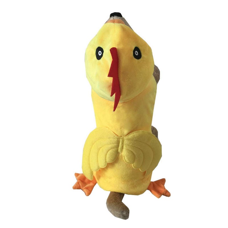 Mogoko Funny Dog Chicken Costume, Pet Halloween Christmas Rooster Cosplay Dress, Adorable Cat Apparel Animal Warm Outfits Clothes(L Size, Yellow) - Image 3